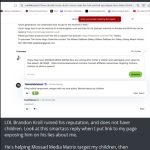 Brandon Kroll’s Smartass Response Mocking How His Friends and He Target My Children