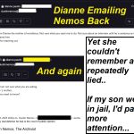 Dianne Live Lies about Not Emailing Me
