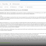 Jackie’s Lies in Email to Victor