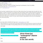 Victor Knowingly Endangered Dianne via Dox
