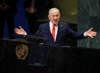 At UN, Netanyahu defends Israel as delegates walk out